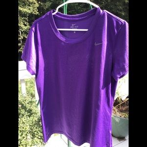 Nike purple Dri fit shirt size L